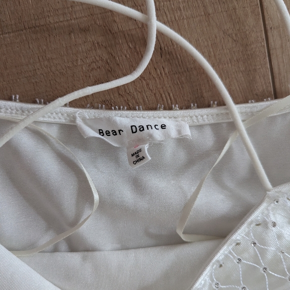 BEAR DANCE Mini Dress With Mesh Rhinestone Size Small - Picture 5 of 6